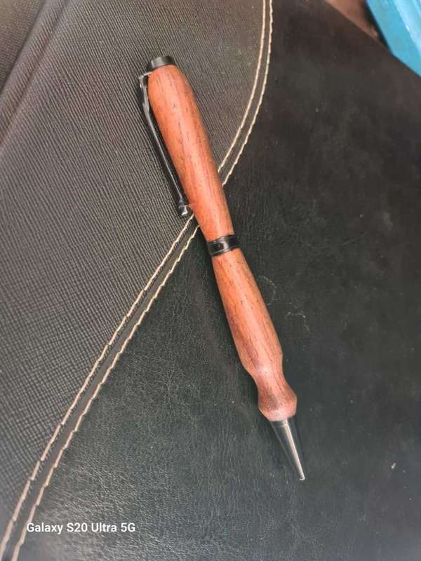 Hand made wooden pen Tambotie wood
