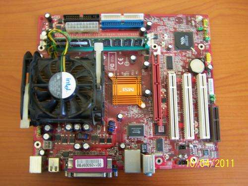 MSI M/B Socket 470 Celeron 2.4 Ghz cpu 1 Gig DDR 400 Mem