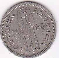 1949 3p SOUTHERN RHODESIA