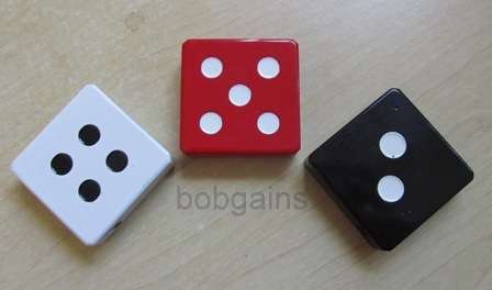 CRAPS DICE LIGHTER - very cute! (Black or white only)