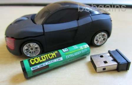 WIRELESS OPTICAL CAR MOUSE - fits in your pocket!! 2.4G