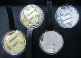 9/11 PROOF COMMEMORATIVE SET 10th Anniversary: set of 4 coins