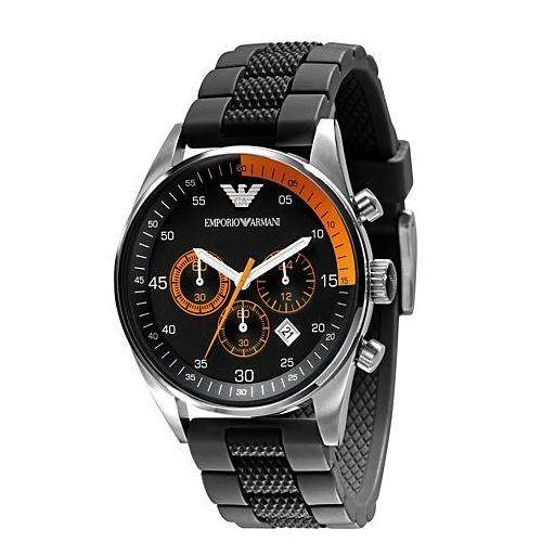 100% AUTHENTIC EMPORIO ARMANI AR 5878 SPORTIVO CHRONOGRAPH MENS WATCH WITH CLEANING CLOTH