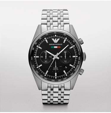 100%AUTHENTIC EMPORIO ARMANI AR5983 TAZIO SPORTIVO ITALIA CHRONOGRAPH MENS WATCH WITH CLEANING CLOTH