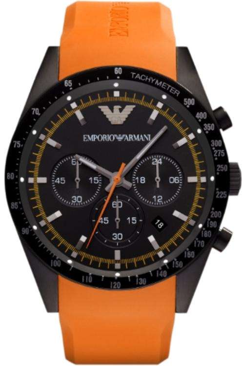 100%AUTHENTIC EMPORIO ARMANI AR5987 SPORTIVO CHRONOGRAPH MENS WATCH WITH CLEANING CLOTH
