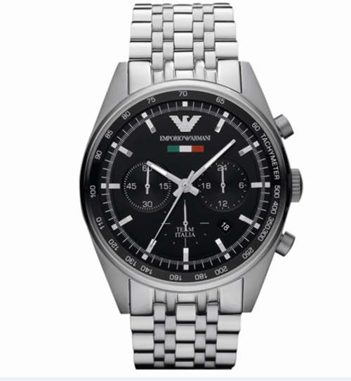 100% AUTHENTIC EMPORIO ARMANI AR5983 TAZIO SPORTIVO ITALIA CHRONOGRAPH MENS WATCH