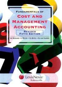 FUNDAMENTALS OF COST AND MANAGEMENT ACCOUNTING