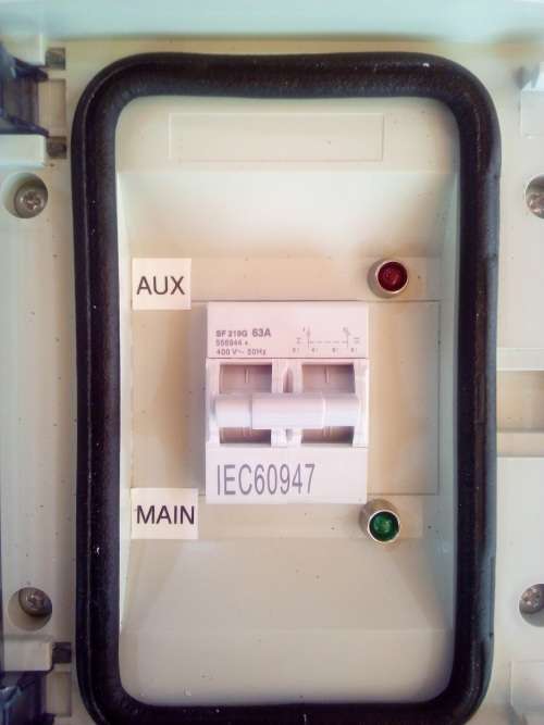 Change Over Switch 63 Amp 2 Pole in box