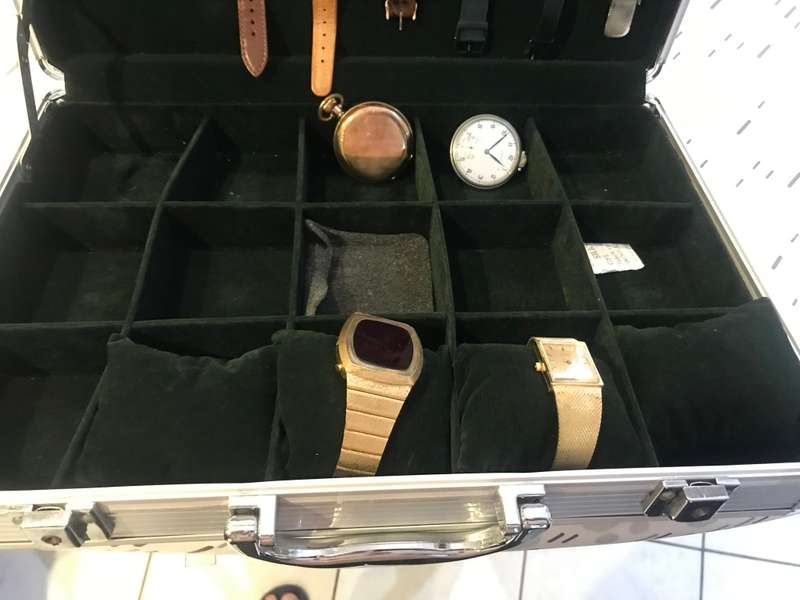 Case With Assorted Watches