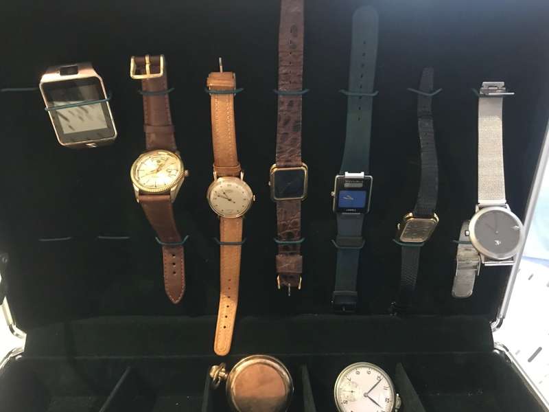 Case With Assorted Watches