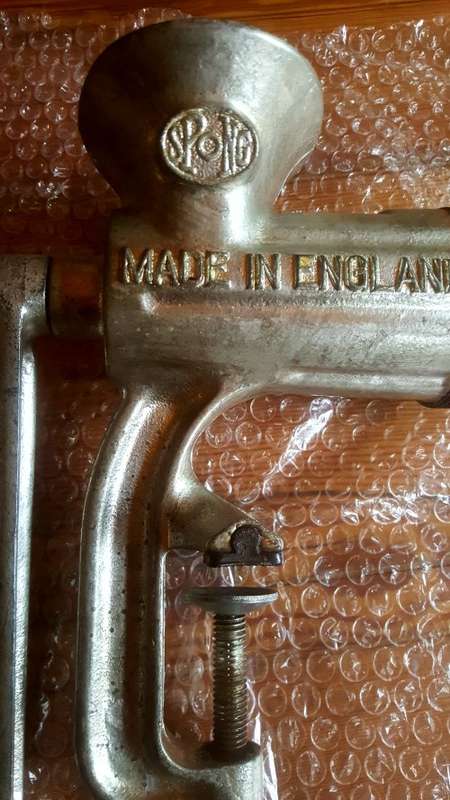 Vintage Spong Meat Grinder (SALE MUST GO ITEM )