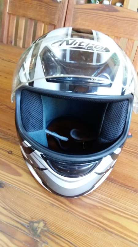 Nitro Motorcycle Helmet (size large)