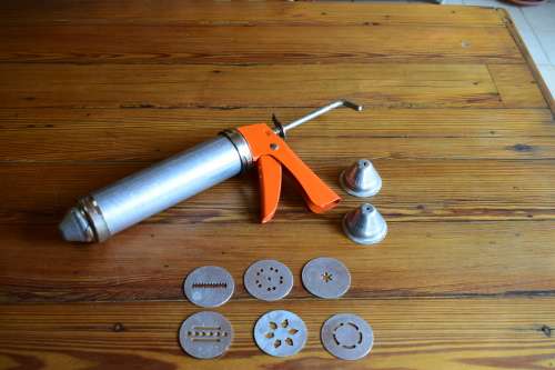 Vintage Cookie Press And Icing Set