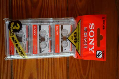 Sony Micro Audio Cassettes 3 Pack (new)