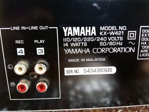 Yamaha Double Cassette Player