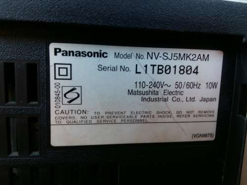 Panasonic  VHS Vcr (no remote)