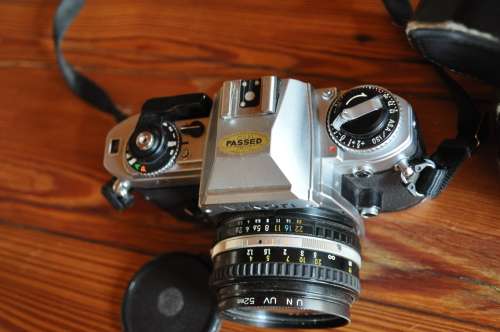 Vintage Nikon FG 35mm Film Camera With Lens