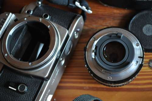 Vintage Nikon FG 35mm Film Camera With Lens