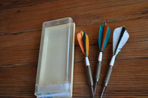 Vintage Unicorn Brass Darts