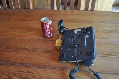Vintage Push Button (black and cream) Phone