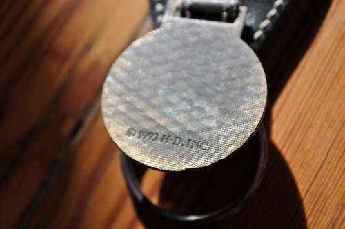 Vintage Harley Davidson Leather Key Chain