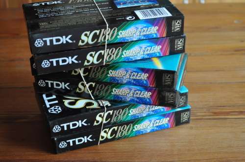 Blank TDK VHS Cassettes x2