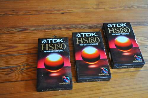 Blank TDK VHS Cassettes