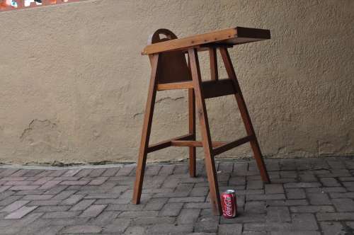 Vintage Origen Pine Kids / Baby High Chair With Tray (PLEASE NOTE NO SHIPPING COLLECT ONLY)