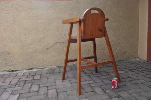 Vintage Origen Pine Kids / Baby High Chair With Tray (PLEASE NOTE NO SHIPPING COLLECT ONLY)