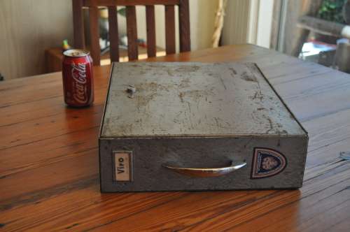 Vintage Barclays Bank Safety Deposit Metal Box (no key)
