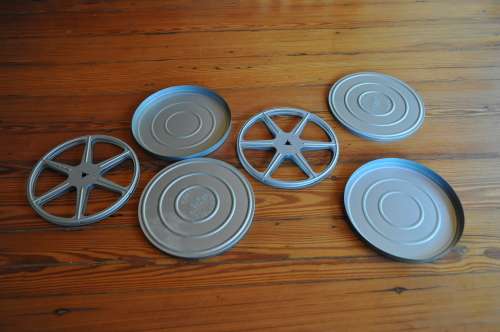 Vintage 8mm Empty Film Reels With Canisters