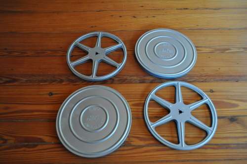 Vintage 8mm Empty Film Reels With Canisters