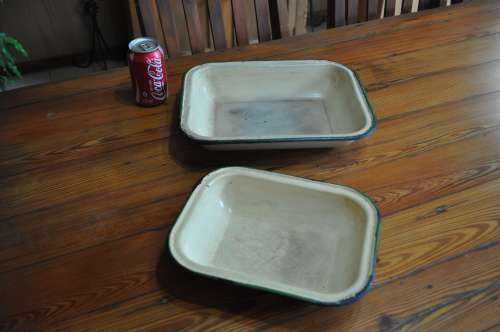 Vintage Enamel Baking Dishes