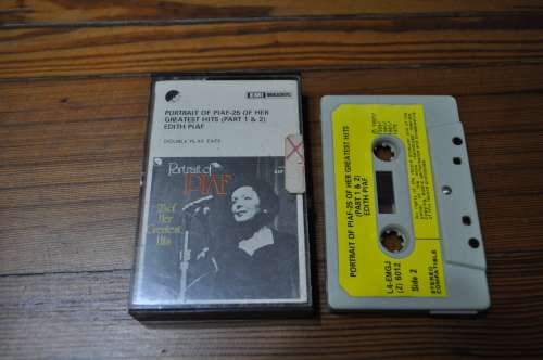 Edith Piaf - Portrait Of Paif : 25 Of Her Greatest Hits Part 1 and 2 (Cassette)