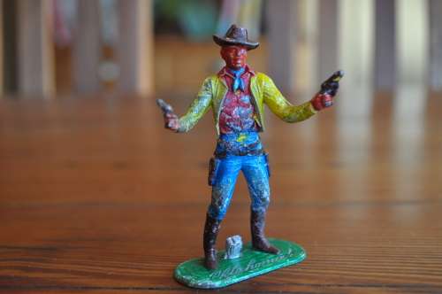 Vintage Lead Toy Cowboy