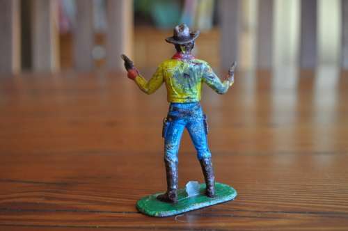 Vintage Lead Toy Cowboy