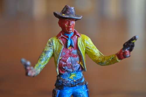 Vintage Lead Toy Cowboy