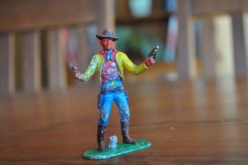 Vintage Lead Toy Cowboy