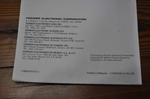 Pioneer Super Tuner III KEH-P6450 User Manual