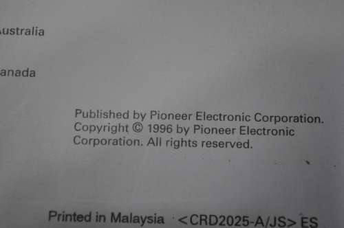 Pioneer Super Tuner III KEH-P6450 User Manual