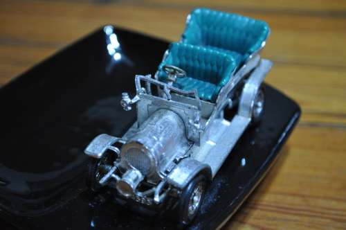 Vintage Lesley Car Ashtray  1904 Spyker Dutch Car