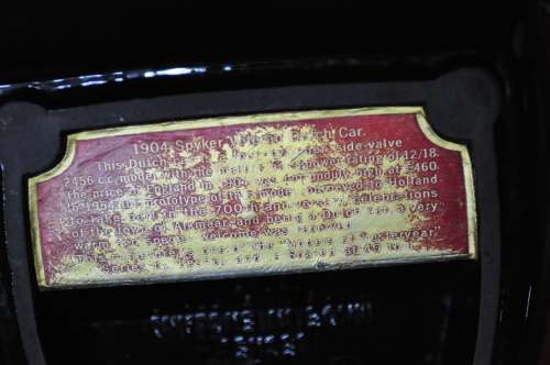 Vintage Lesley Car Ashtray  1904 Spyker Dutch Car