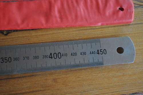 Steel Ruler With Conversion Table 450mm