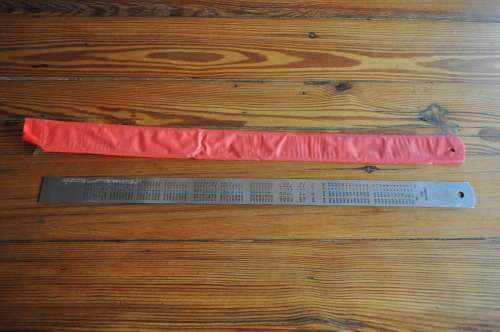 Steel Ruler With Conversion Table 450mm