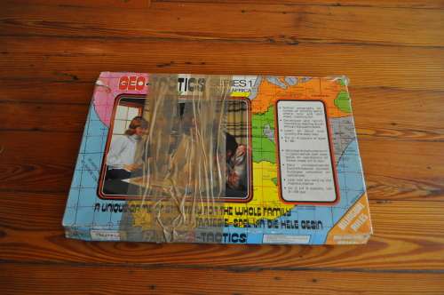 Vintage Geo-Tactics South Africa Board Game (incomplete)