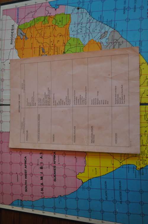 Vintage Geo-Tactics South Africa Board Game (incomplete)