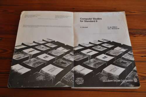 Vintage Computer Studies For Standard 8 Book