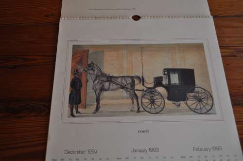 Vintage 1993 Horse-Drawn Coaches Calendar