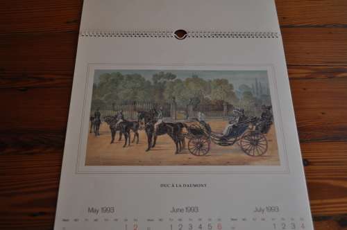 Vintage 1993 Horse-Drawn Coaches Calendar