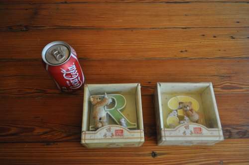 Figurines By Gund Letter R and Number 3